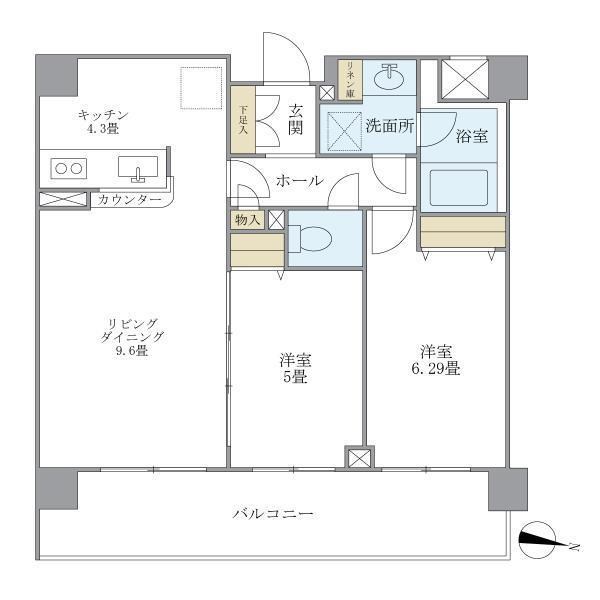 プレミアコンフォート高井戸  間取り