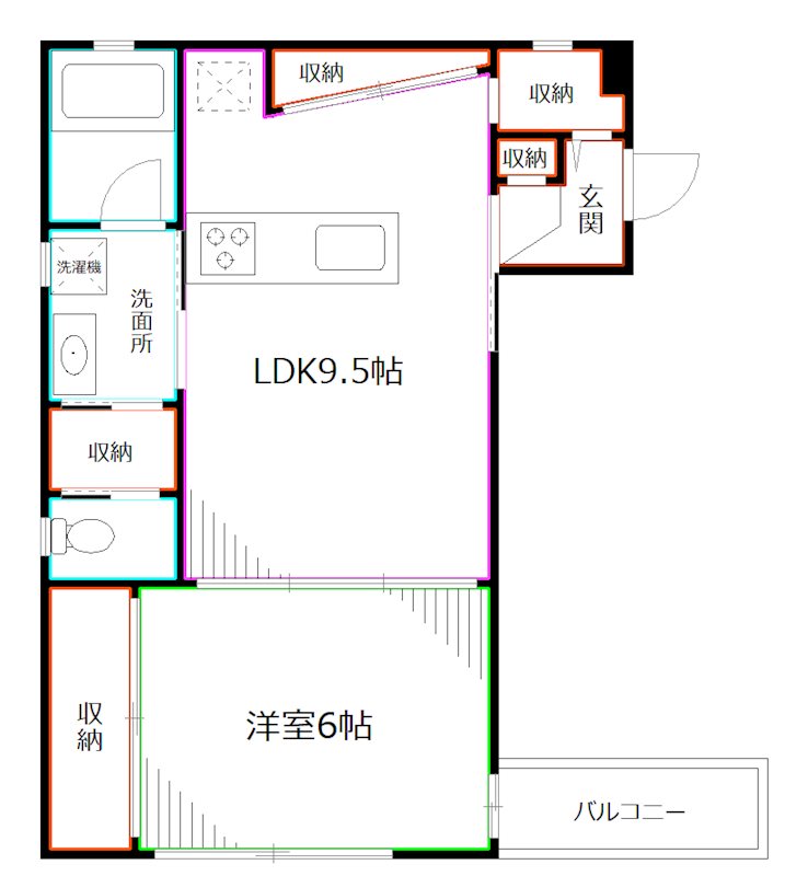 みたか北浦044ビル 間取り