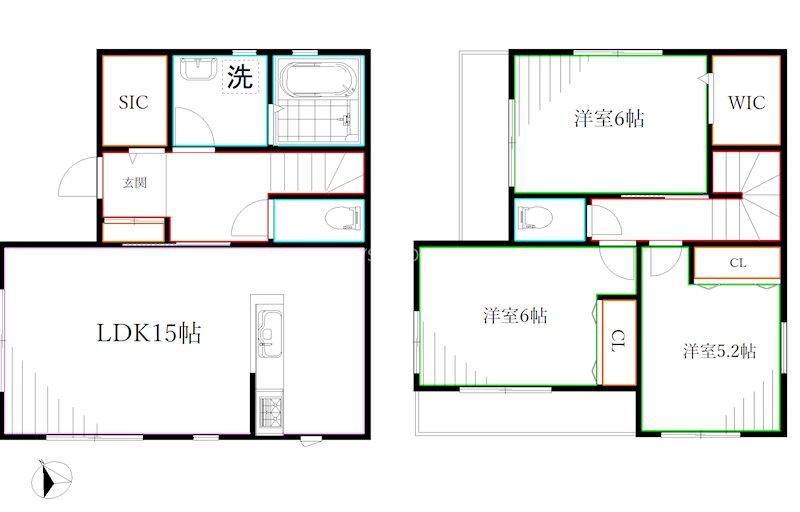 野崎3-18戸建 間取り