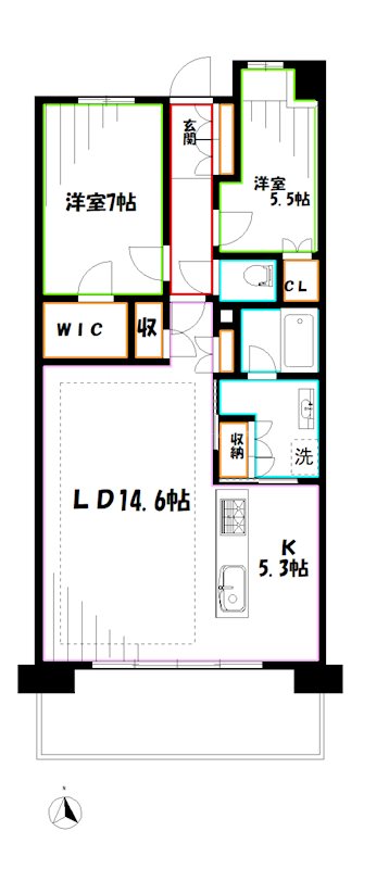 プラウドシティ吉祥寺  間取り