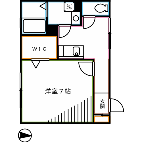ハイツ148　Ⅱ　 間取り