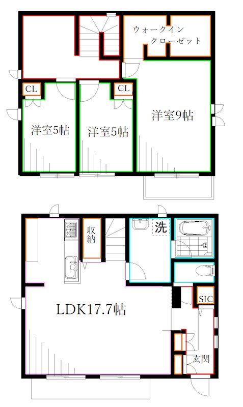 小金井市東町3丁目戸建 間取り