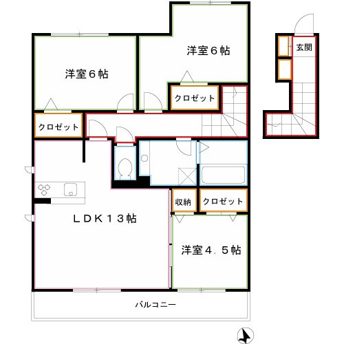 アリエスコート 間取り