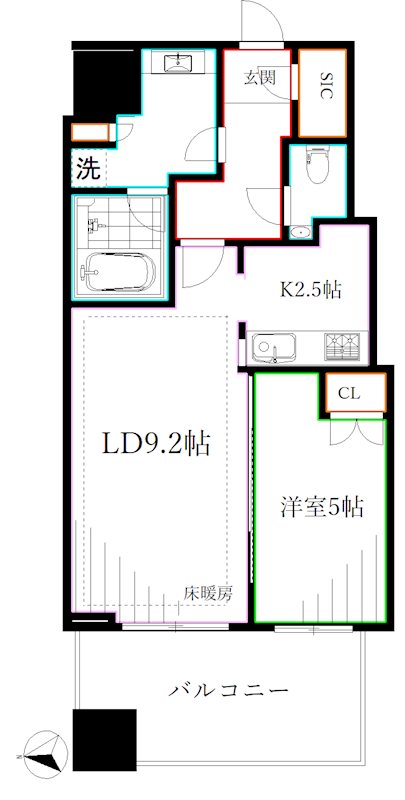 武蔵野タワーズスカイクロスタワー 間取り