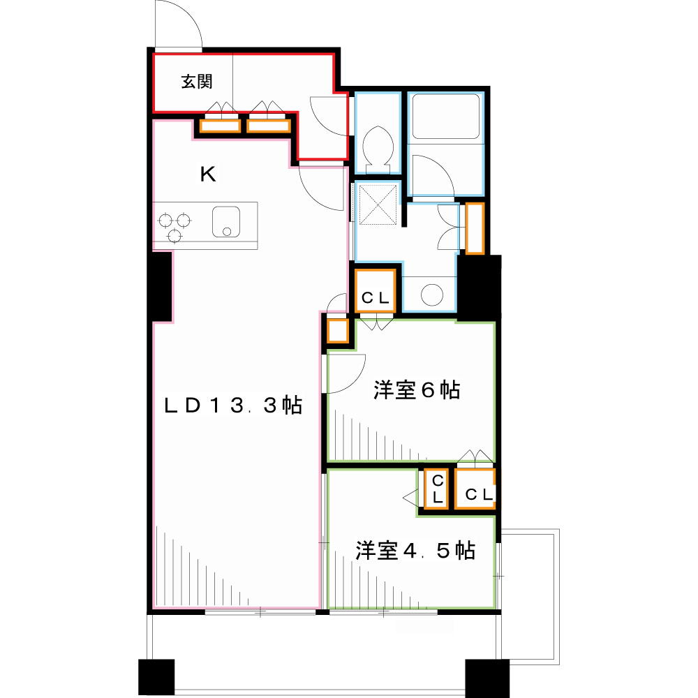 プラウドタワー武蔵小金井 間取り