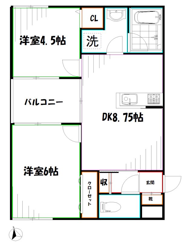 Liaison  A 間取り