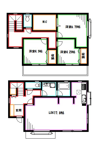 境南町4-17戸建  間取り