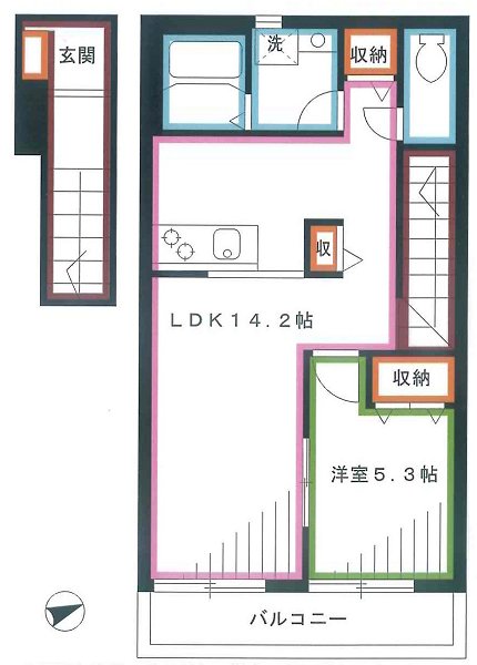 小金井ハルハウス２号棟 間取り