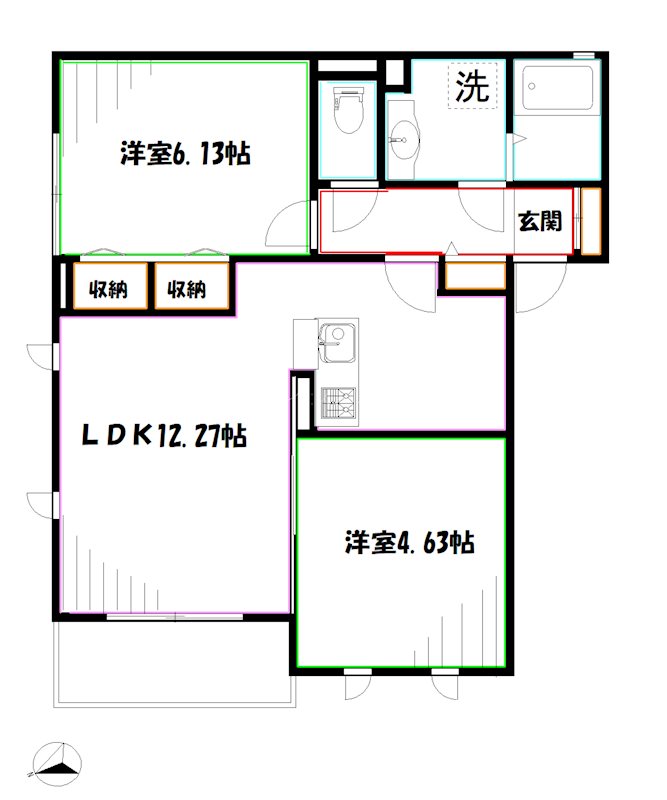 ポンテアルタ 間取り