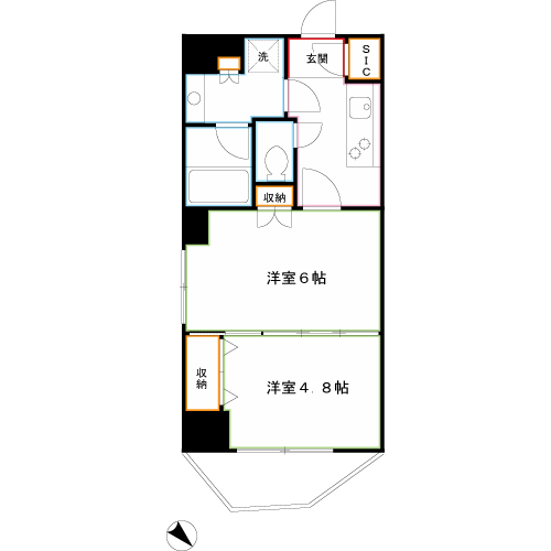 ベルジュール武蔵野中町 間取り