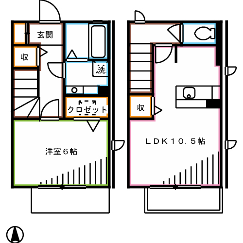 ノースプレーヌ  間取り