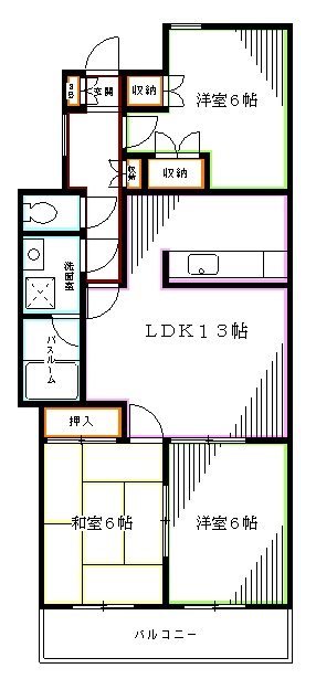 サンライズ中瀬 間取り