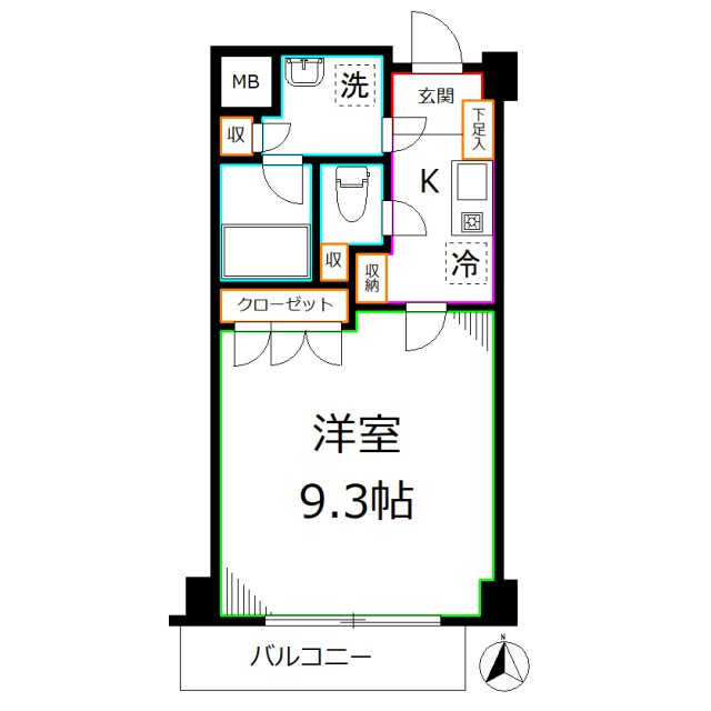 サンライズ国立 間取り
