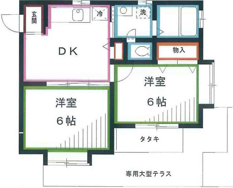 フォレスト深大寺Ｃ 間取り