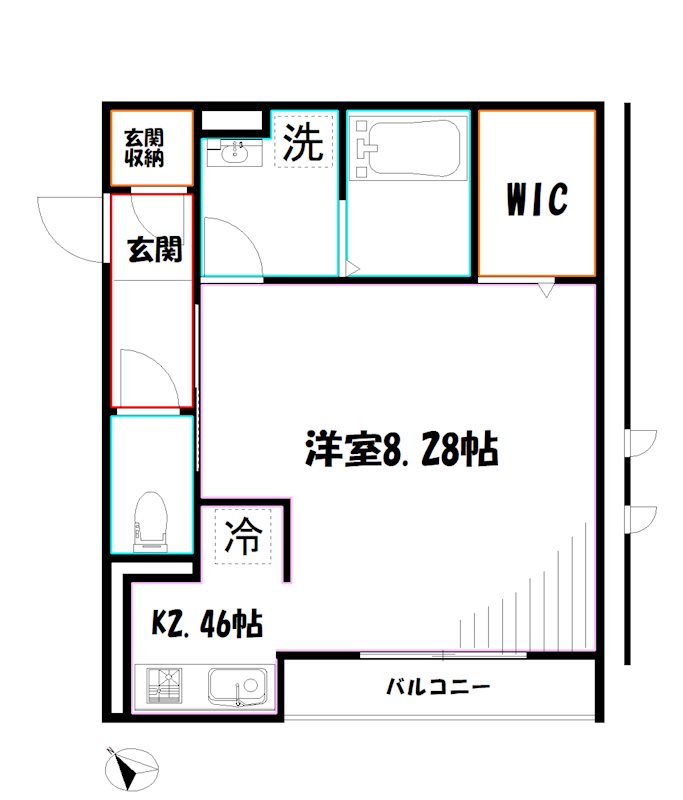 Ｒ・ａｎｇｅｌａ井の頭 間取り