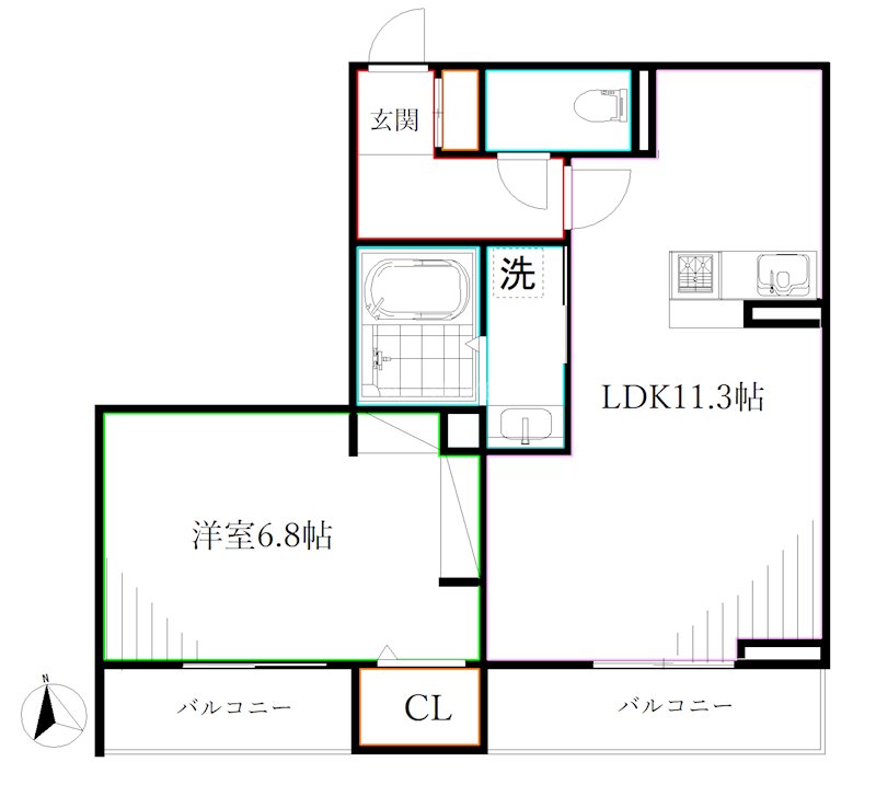 Ｄ-ＰＲＥＣＩＯＵＳ小金井本町 間取り