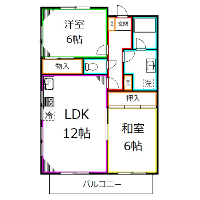 国立イーストハイツ 間取り