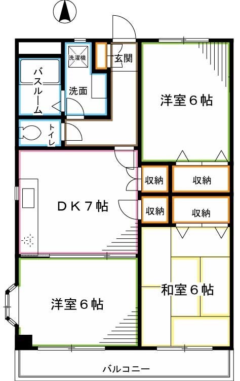 アルページュ善福寺Ⅱ 間取り