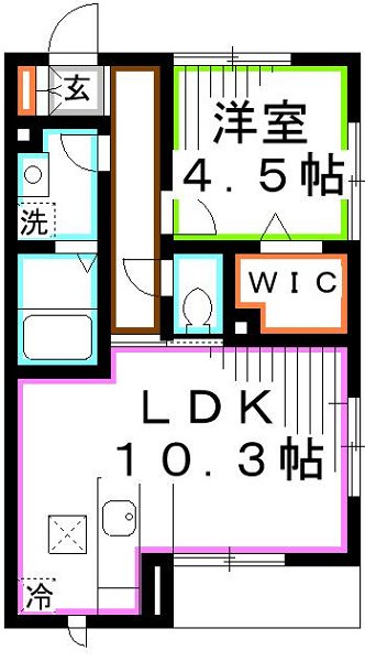 ビロカーレ光月　A 間取り