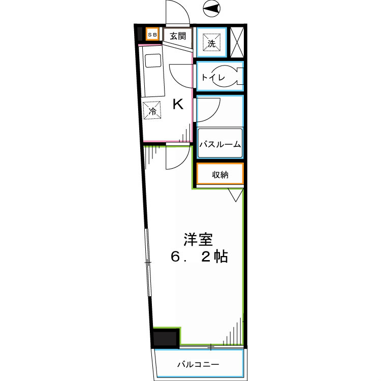 第6千代鶴ビル 間取り