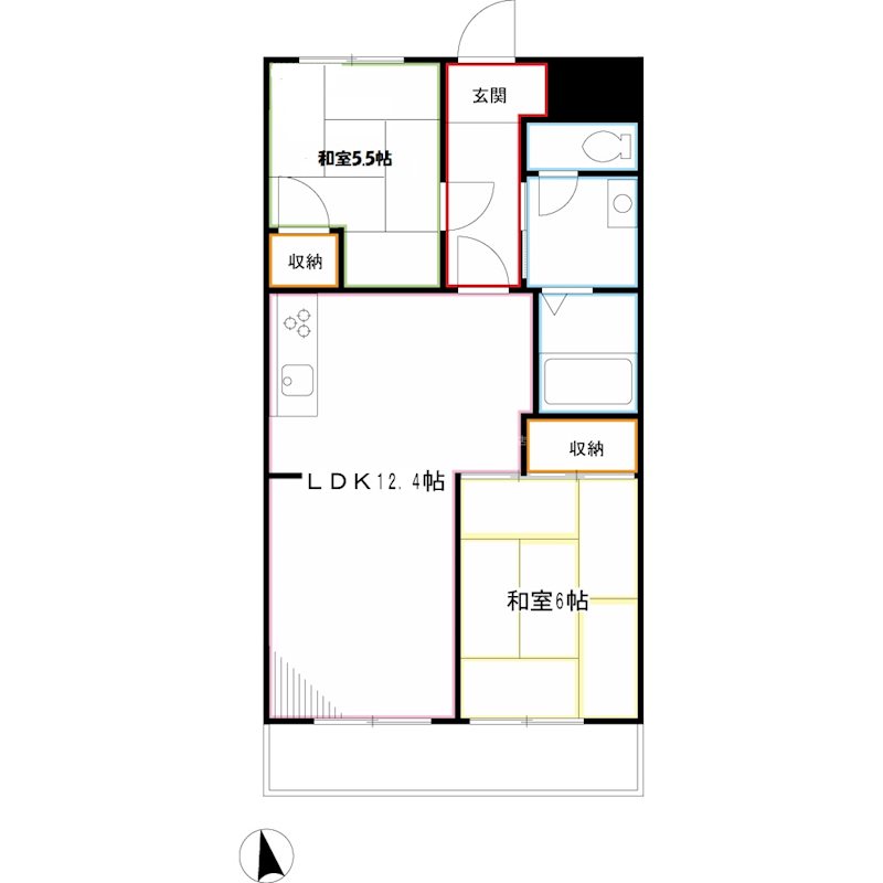 榎本第二コーポラス 間取り