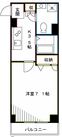シャトル聖　三鷹 間取り