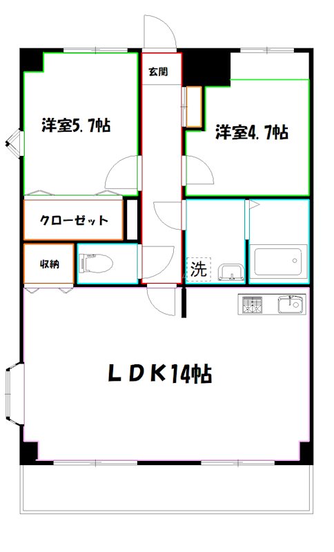 ＴＥＫ小金井ハイツ 間取り