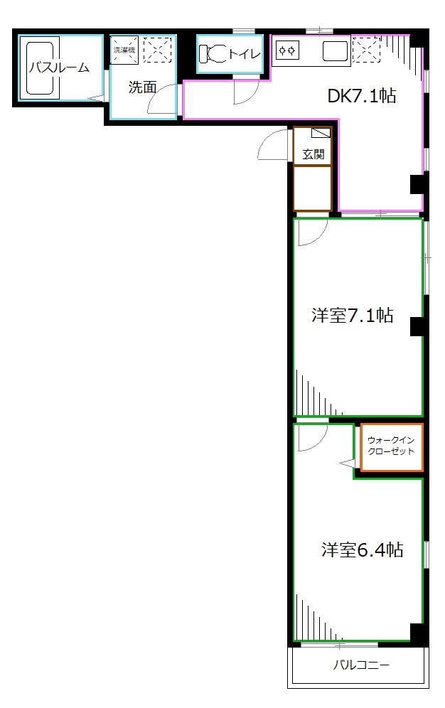 陽だまり荘 間取り