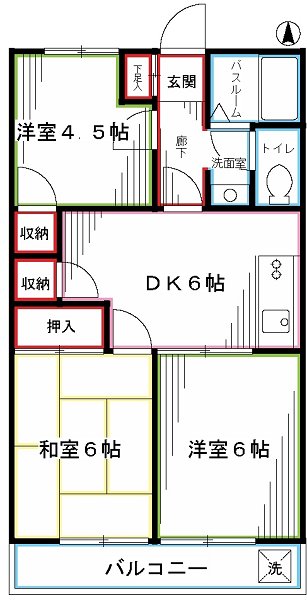 ＮＫハイツ 間取り