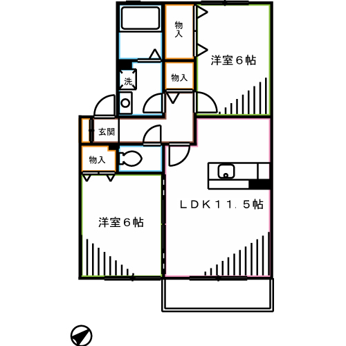 ヴァムブーク品川Ⅱ 間取り