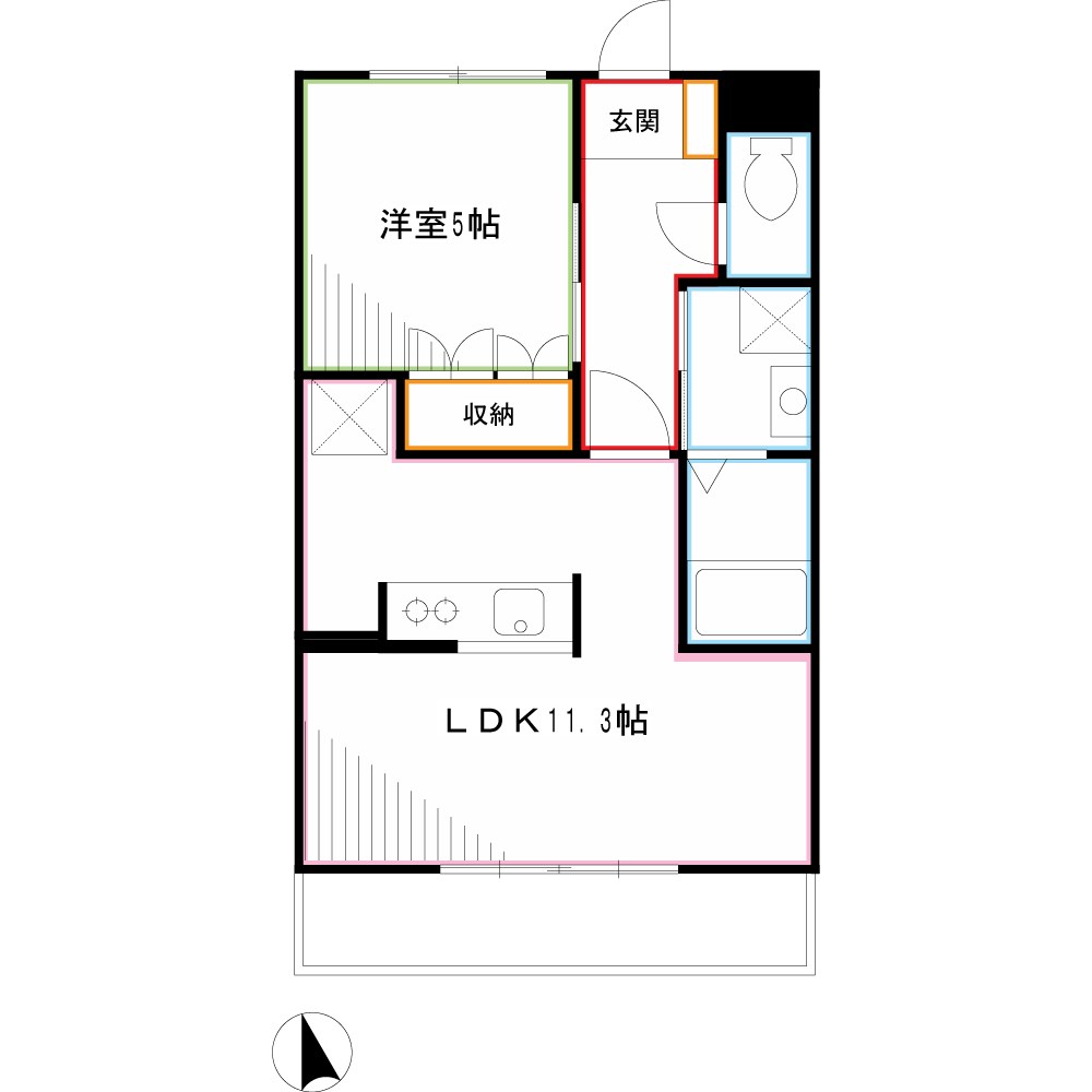 キャトル　セゾン 間取り
