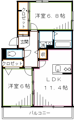 チェリーブラッサム  間取り