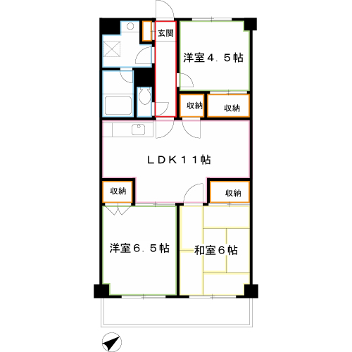 ベルデュール 間取り
