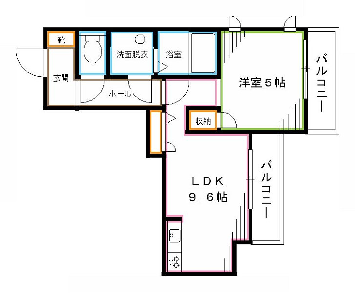 エクラ東中野   間取り