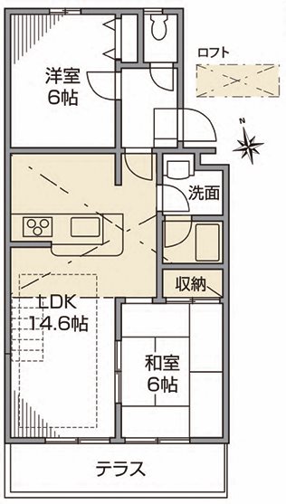 コンフォート三鷹台　　 間取り