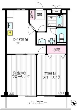 コモビレッヂ南台1号館 間取り