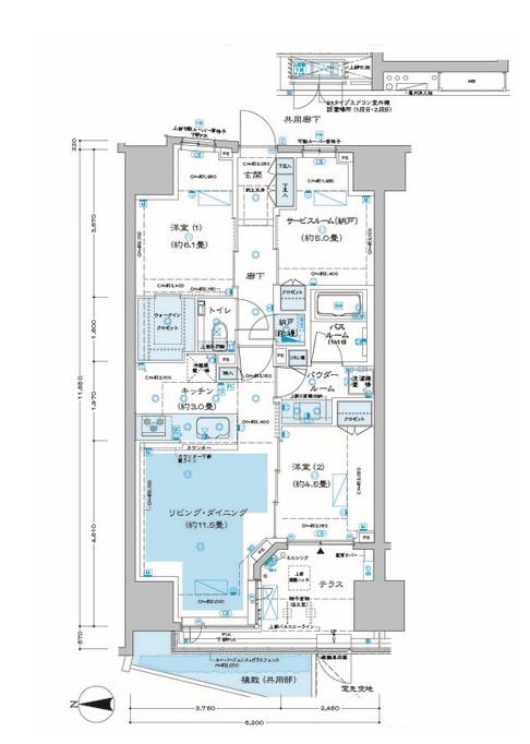 ディームス方南町 間取り