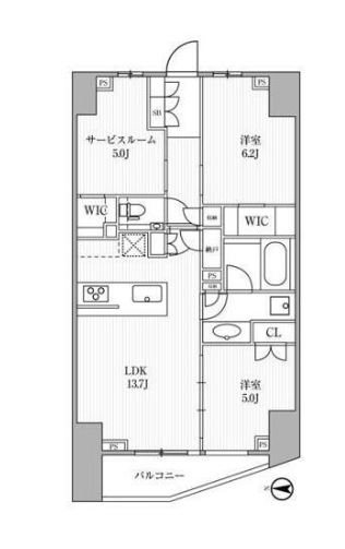 ディームス方南町 間取り