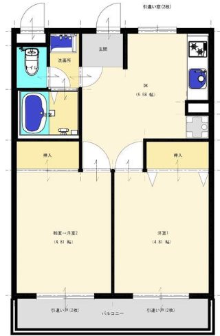 コーポ花水木 間取り