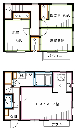 ヴェルジュ  間取り