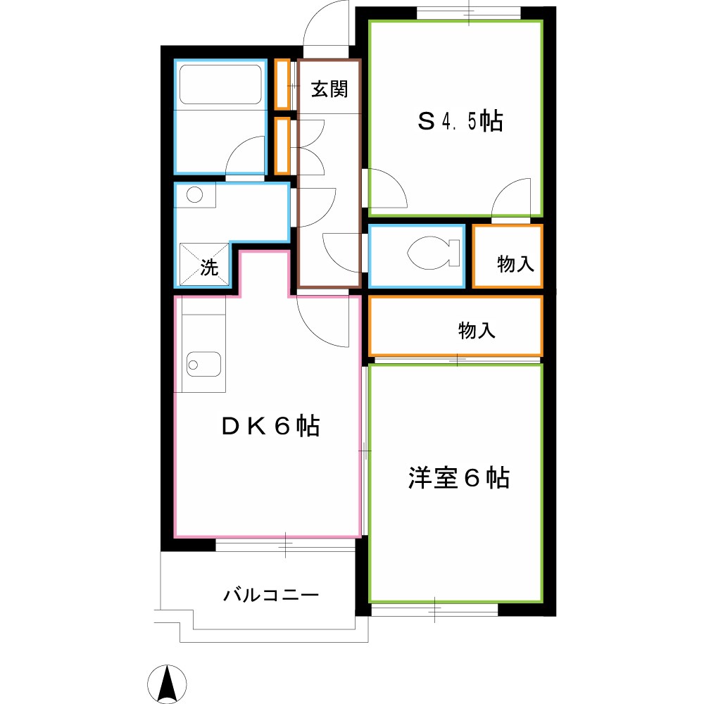 ランドマーク三鷹　 間取り