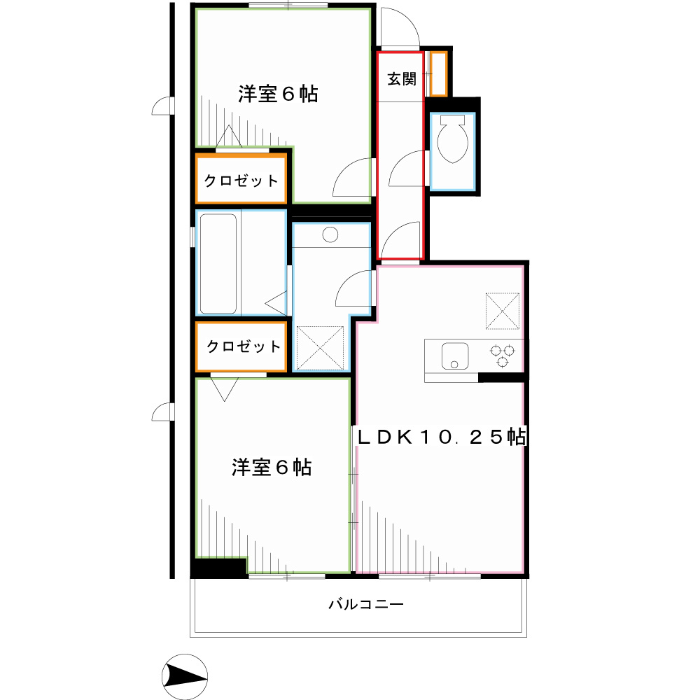 ルシード井の頭 間取り