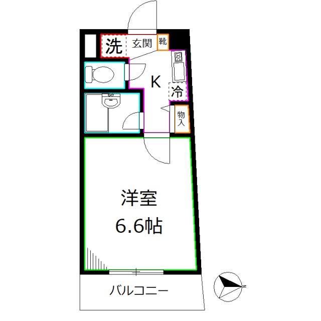 第6千代鶴ビル 間取り