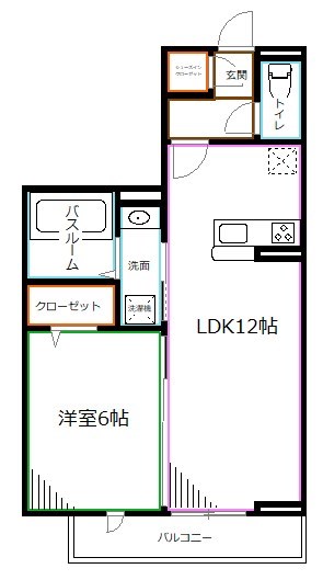 ロイジェント井荻AB棟  A棟 間取り