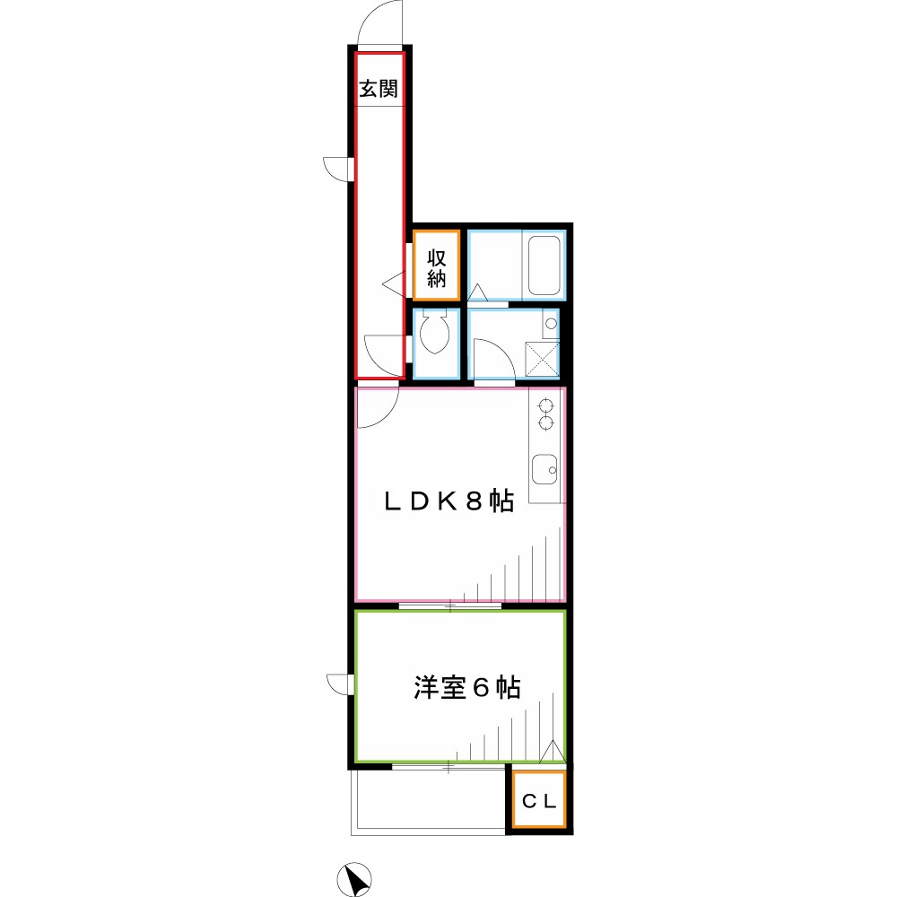 ヴィルヌーブ　 間取り