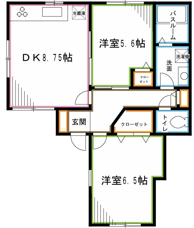 クレール柿の木 間取り