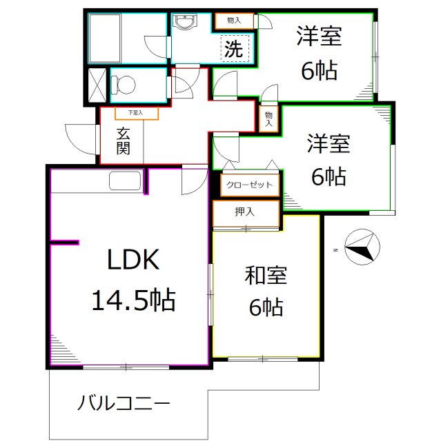 パークサイド野川公園 間取り図