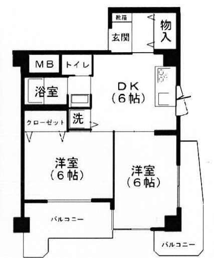 ドネグレイス立川ビル 間取り図