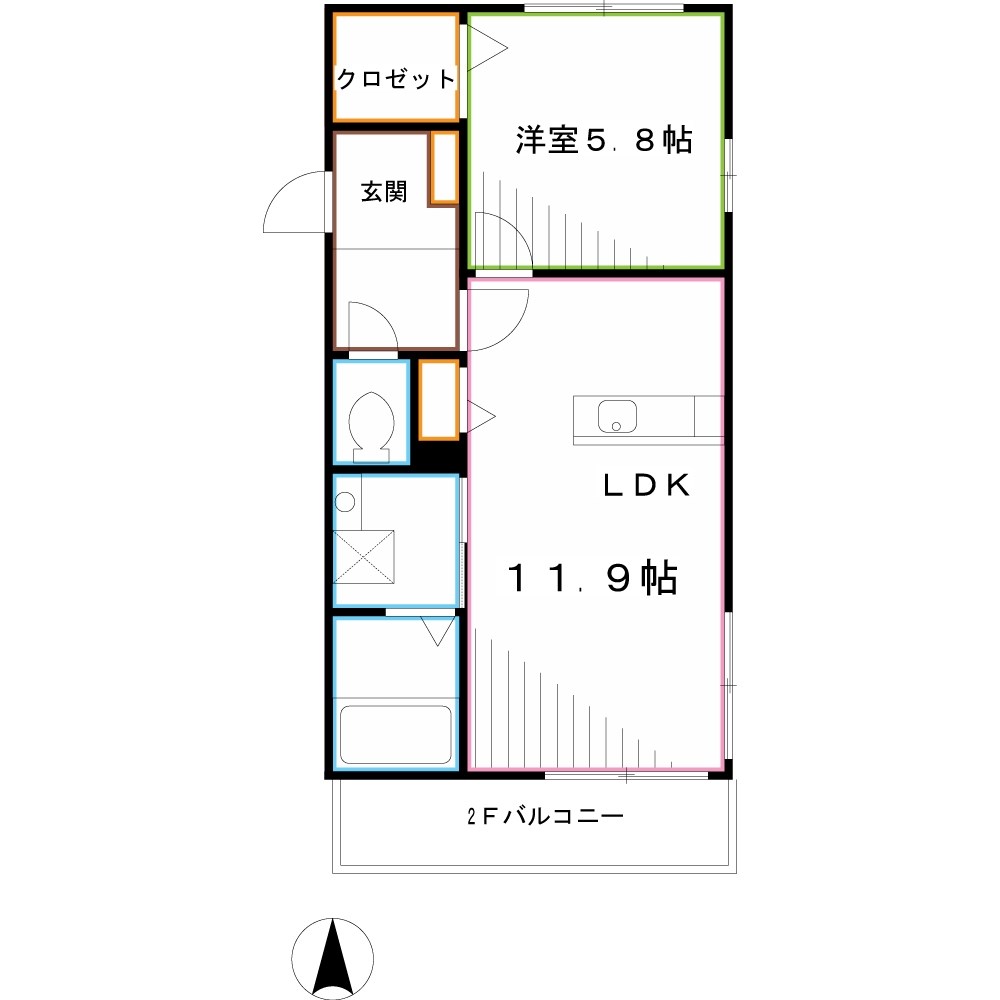 ハイブリッド　メゾン 間取り図