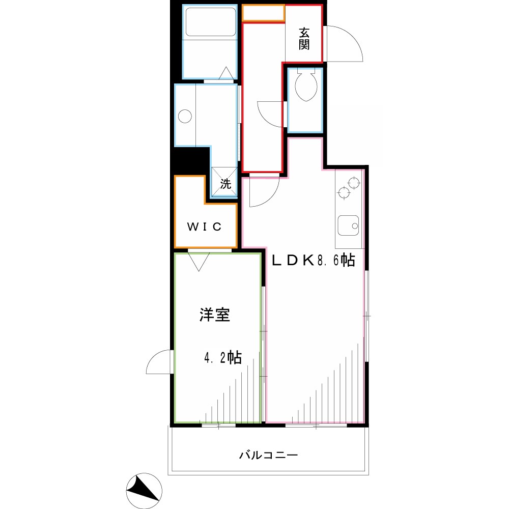 アルモ井の頭 間取り図